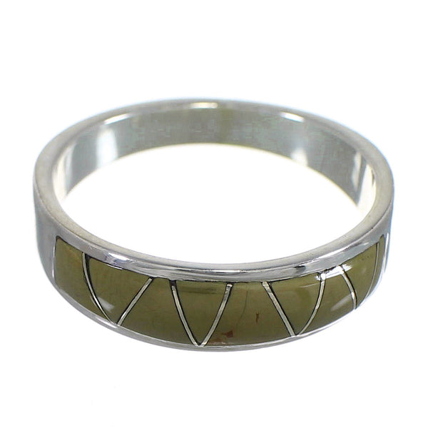 Southwestern Silver Turquoise Jewelry Ring Size 4-1/2 QX84315